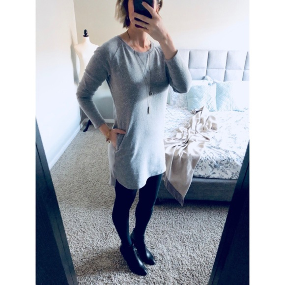 tunic sweatshirt with pockets